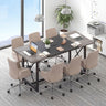 Conference Table with Power Outlets Seats 6-8 People for Office