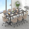 Conference Table with Power Outlets Seats 6-8 People for Office