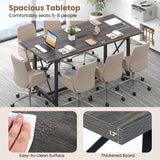 Conference Table with Power Outlets Seats 6-8 People for Office