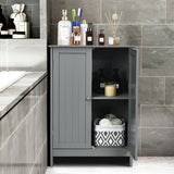 Bathroom Floor Storage Double Door Cupboard Cabinet