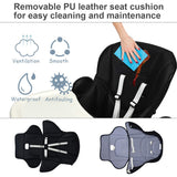 Foldable High chair with Multiple Adjustable Backrest