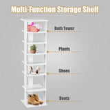 7-Tier Shoe Rack Practical Free Standing Shelves Storage Shelves