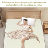 3-Inch Bed Mattress Topper Air Cotton for All Nightâs Comfy Soft Mattress Pad-Queen Size