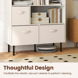6-Cube Bookshelf with 3 Removable Folding Fabric Drawers for Living Room