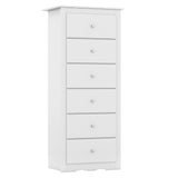 6 Drawers Chest Dresser Clothes Storage Bedroom Furniture Cabinet