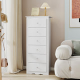 6 Drawers Chest Dresser Clothes Storage Bedroom Furniture Cabinet