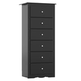 6 Drawers Chest Dresser Clothes Storage Bedroom Furniture Cabinet
