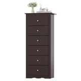 6 Drawers Chest Dresser Clothes Storage Bedroom Furniture Cabinet