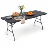 Plastic Fold-in-Half Camping Table