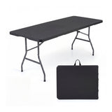 Plastic Fold-in-Half Camping Table