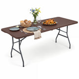 Plastic Fold-in-Half Camping Table