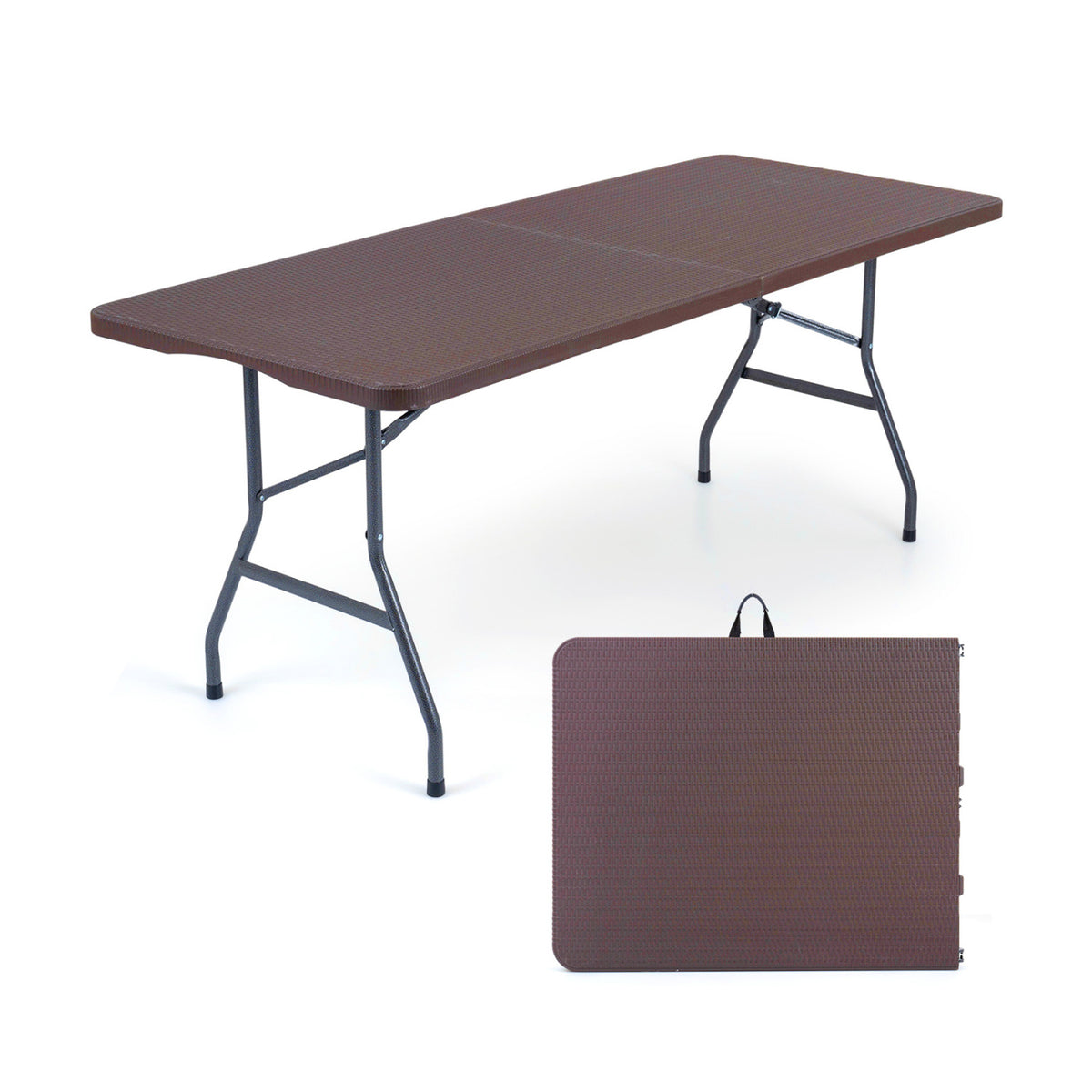 Plastic Fold-in-Half Camping Table