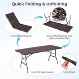 Plastic Fold-in-Half Camping Table