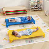 Portable 6 Pack Stackable Daycare Cots Sleeping Bed for Kids 52 Inch