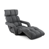 6-Position Adjustable Floor Chair with Adjustable Armrests and Footrest