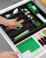 Basic Silverware Drawer Organizer, Black