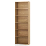 6-Tier Bookcase with 6 Open Shelves and Anti-Toppling Kits