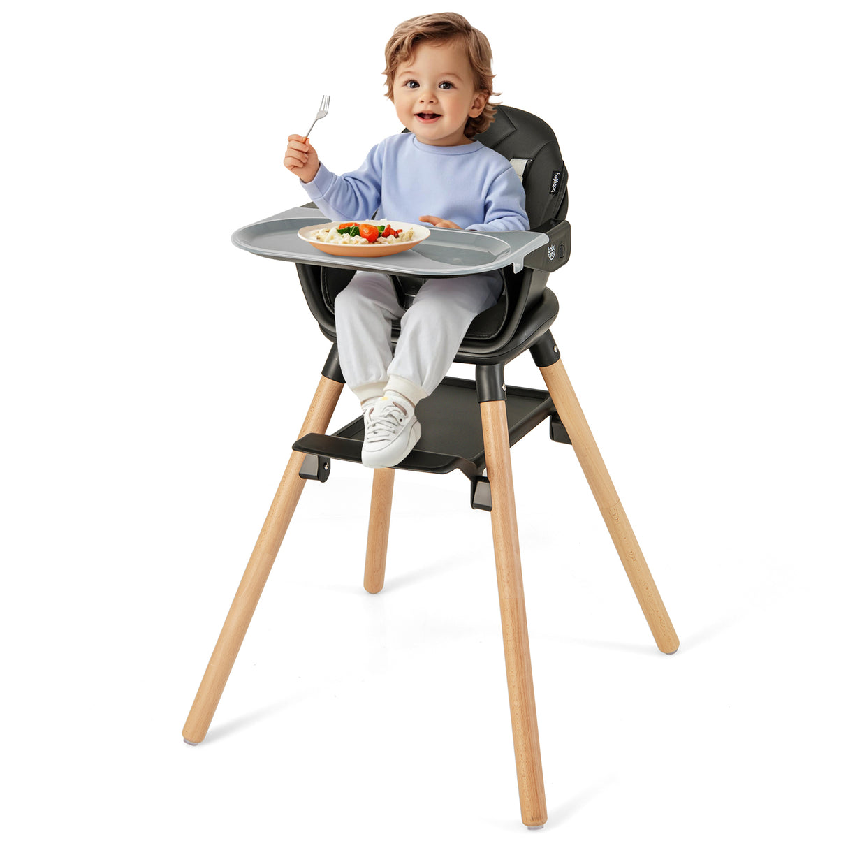 6-in-1 Baby High Chair with Removable Dishwasher and Safe Tray