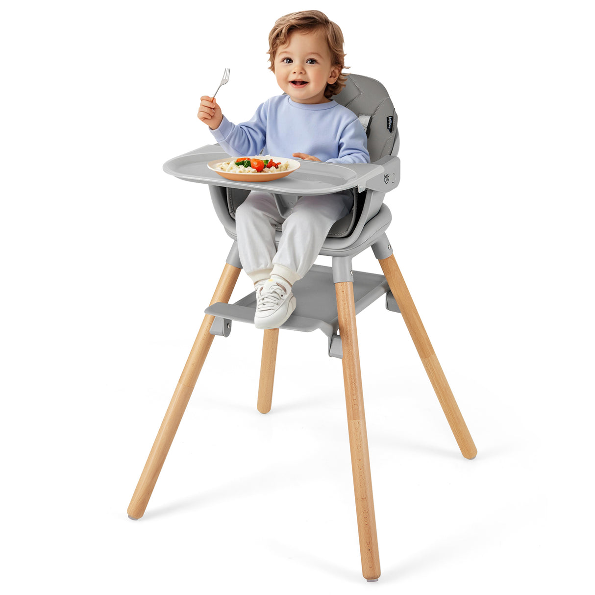6-in-1 Baby High Chair with Removable Dishwasher and Safe Tray