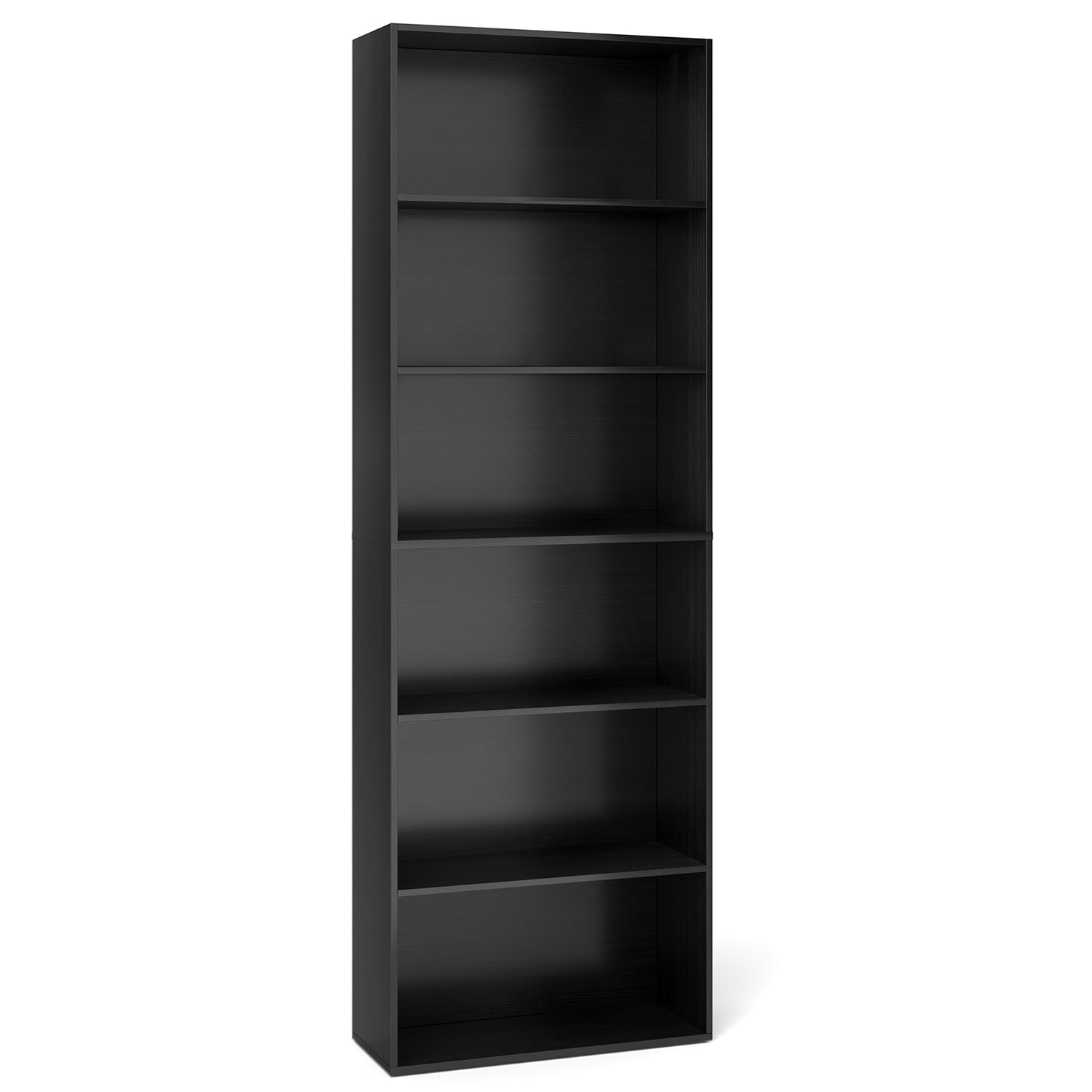6-Tier Bookcase with 6 Open Shelves and Anti-Toppling Kits