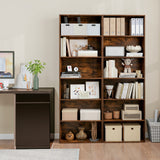 6-Tier Bookcase with 6 Open Shelves and Anti-Toppling Kits