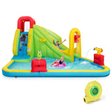Outdoor Inflatable Water Bounce House with 480W Blower