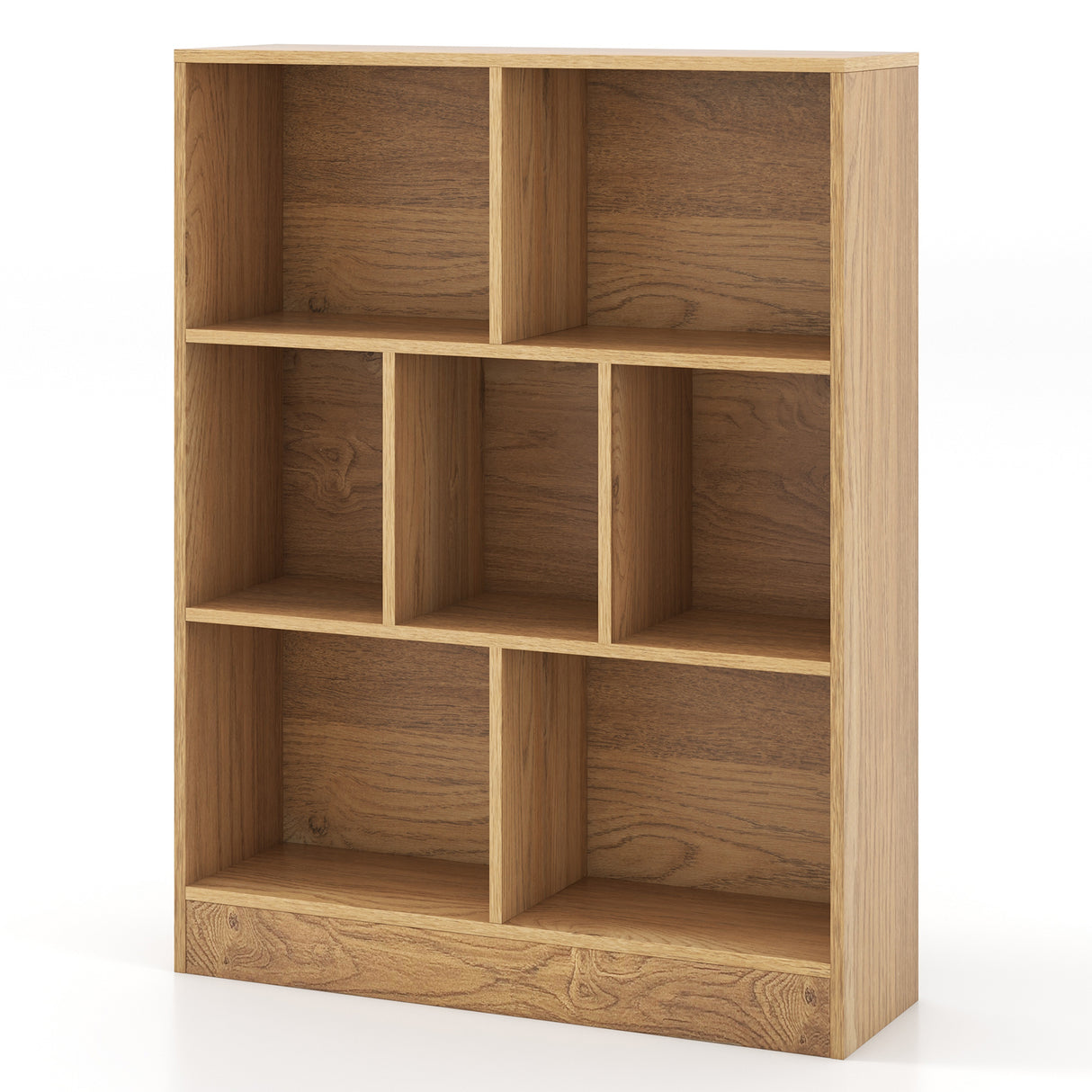 7-Section Freestanding Bookshelf for Kids Room Classroom Daycare Nursery