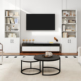 70 Inch Bookcase 6-Tier with Adjustable Shelves and 2-Door Cabinet