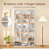 70 Inch Tall Bookshelf 24 Cube Storage Organizer with Adjustable Shelves