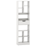 71inch Tall Freestanding Bookcase with Drawer 10-Cube Storage Organizer