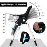 4-in-1 High Chair-Booster Seat with Adjustable Height and Recline