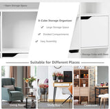 Free Standing 9 Cube Storage Wood Divider Bookcase for Home and Office