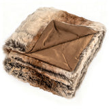760GSM Soft Plush Fuzzy Luxury Faux Raccoon Fur Blanket for Sofa-M