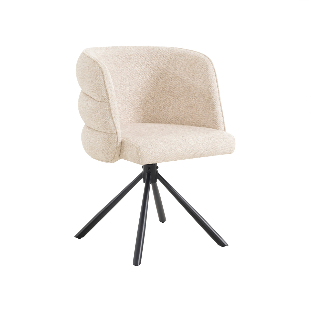 270° Swivel Home Office Desk Chairs Set of 2,Modern Dining Chairs, Upholstered Bedroom Chairs with Metal Base,Makeup Chair for Vanity, for Living Room, Bedroom,Study Room,Dining Room(Beige)