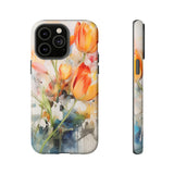 WATERCOLOR TULIPS | Tough Phone Case