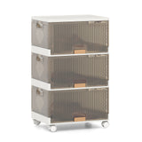 3/4/5/6-Cube Stackable Storage Bins with Detachable Wheels