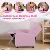 Ergonomic PU Leather Kids Recliner Lounge Sofa for 3-12 Age Group