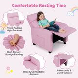 Ergonomic PU Leather Kids Recliner Lounge Sofa for 3-12 Age Group