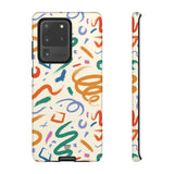 DOODLE BRUSH STROKES | Tough Phone Case