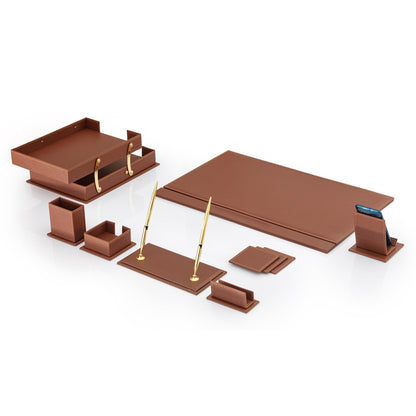 MOOG Classic Desk Organizer - Brown - 12 PCS