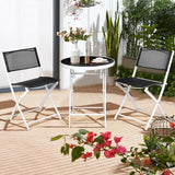 3 Pieces Patio Folding Bistro Set for Balcony or Outdoor Space