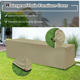 8 Pieces Patio Rattan Storage Table Furniture Set