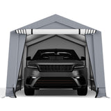 10 x 16/10 x 20 Feet Outdoor Heavy-Duty Carport with 2 Doors