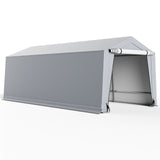 10 x 16/10 x 20 Feet Outdoor Heavy-Duty Carport with 2 Doors