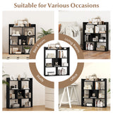 7 Cubes Open-back Bookshelf with Anti-Toppling Devices