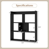 7 Cubes Open-back Bookshelf with Anti-Toppling Devices