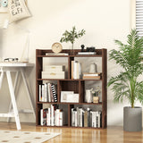 7 Cubes Open-back Bookshelf with Anti-Toppling Devices