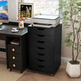 7-Drawer Chest Storage Dresser Floor Cabinet Organizer with Wheels