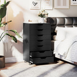 7-Drawer Chest Storage Dresser Floor Cabinet Organizer with Wheels