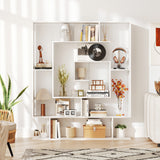 7-Tier Bookshelf  Open Display Shelf Rack for Home Office